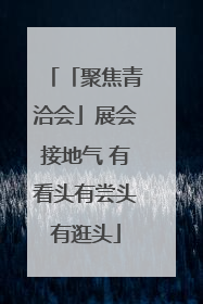 「聚焦青洽会」展会接地气 有看头有尝头有逛头