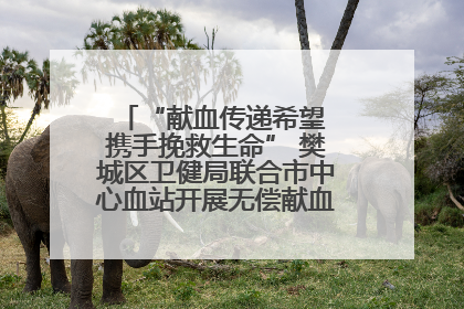 “献血传递希望 携手挽救生命” 樊城区卫健局联合市中心血站开展无偿献血科普公益活动