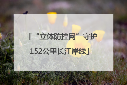 “立体防控网”守护152公里长江岸线