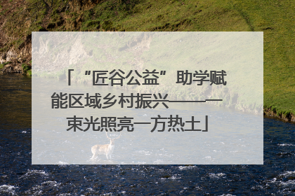 “匠谷公益”助学赋能区域乡村振兴——一束光照亮一方热土