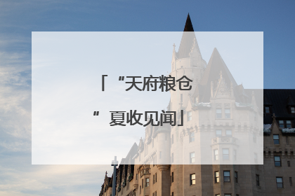 “天府粮仓”夏收见闻