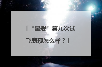 “星舰”第九次试飞表现怎么样？