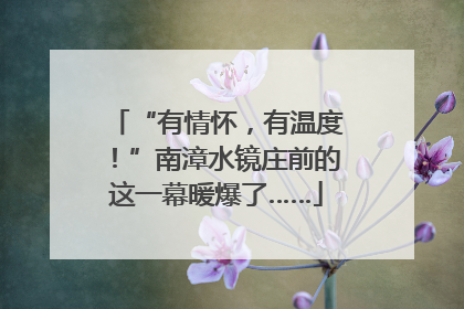 “有情怀，有温度！”南漳水镜庄前的这一幕暖爆了……
