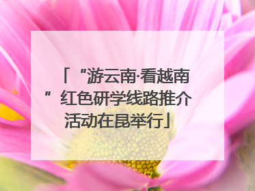 “游云南·看越南”红色研学线路推介活动在昆举行