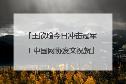 王欣瑜今日冲击冠军！中国网协发文祝贺