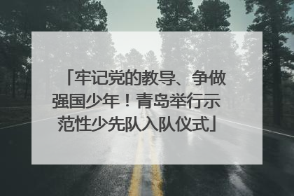 牢记党的教导、争做强国少年！青岛举行示范性少先队入队仪式