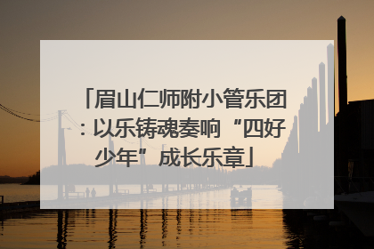 眉山仁师附小管乐团：以乐铸魂奏响“四好少年”成长乐章