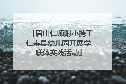 眉山仁师附小携手仁寿县幼儿园开展学联体实践活动