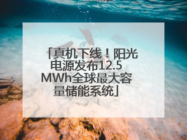 真机下线！阳光电源发布12.5MWh全球最大容量储能系统