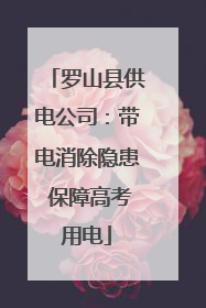 罗山县供电公司：带电消除隐患 保障高考用电