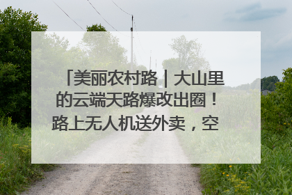 美丽农村路｜大山里的云端天路爆改出圈！路上无人机送外卖，空心村变网红村