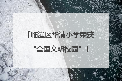 临潼区华清小学荣获“全国文明校园”