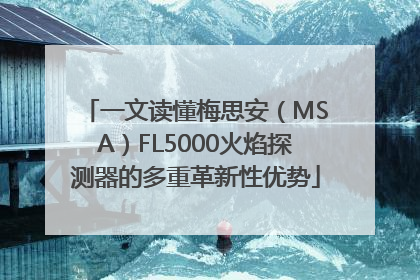 一文读懂梅思安（MSA）FL5000火焰探测器的多重革新性优势