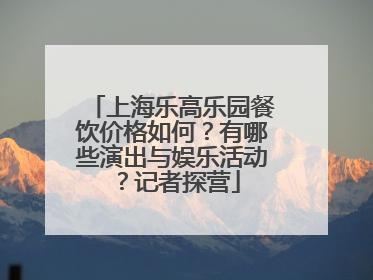 上海乐高乐园餐饮价格如何？有哪些演出与娱乐活动？记者探营