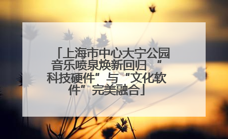 上海市中心大宁公园音乐喷泉焕新回归 “科技硬件”与“文化软件”完美融合