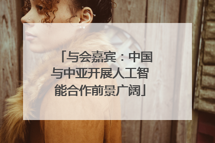 与会嘉宾：中国与中亚开展人工智能合作前景广阔