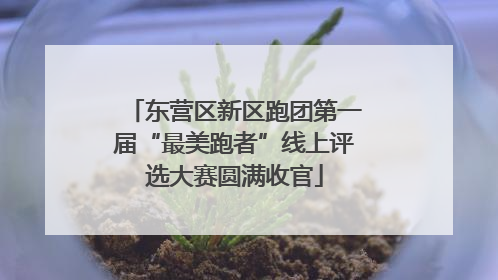 东营区新区跑团第一届“最美跑者”线上评选大赛圆满收官