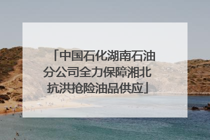 中国石化湖南石油分公司全力保障湘北抗洪抢险油品供应
