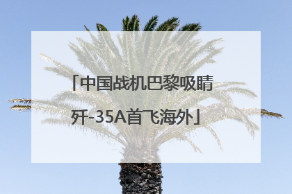 中国战机巴黎吸睛 歼-35A首飞海外
