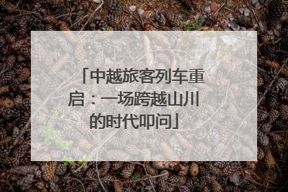中越旅客列车重启：一场跨越山川的时代叩问