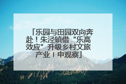 乐园与田园双向奔赴！朱泾镇借“乐高效应”升级乡村文旅产业〡申观察