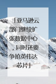亚马逊云部门继续扩张数据中心，同时还要争抢英伟达芯片