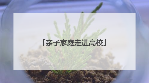 亲子家庭走进高校