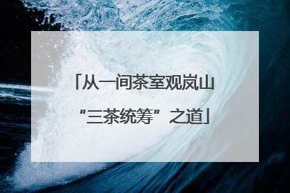 从一间茶室观岚山“三茶统筹”之道