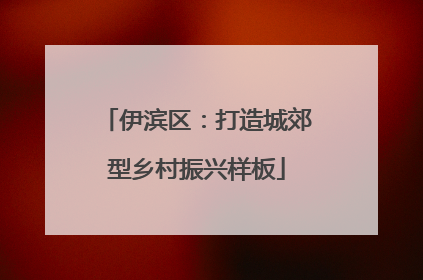 伊滨区：打造城郊型乡村振兴样板