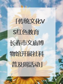 传统文化VS红色教育 长春市文庙博物馆开展社科普及周活动