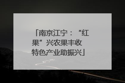 南京江宁：“红果”兴农果丰收 特色产业助振兴