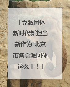 党派团体｜新时代新担当新作为 北京市各党派团体这么干！