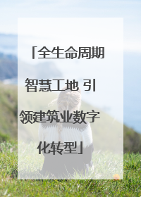 全生命周期智慧工地 引领建筑业数字化转型