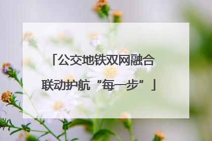 公交地铁双网融合 联动护航“每一步”