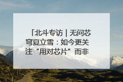 北斗专访｜无问芯穹夏立雪：如今更关注“用对芯片”而非“用贵芯片”