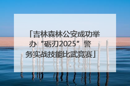 吉林森林公安成功举办“砺刃2025”警务实战技能比武竞赛