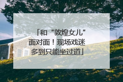 和“敦煌女儿”面对面！现场戏迷多到只能坐过道