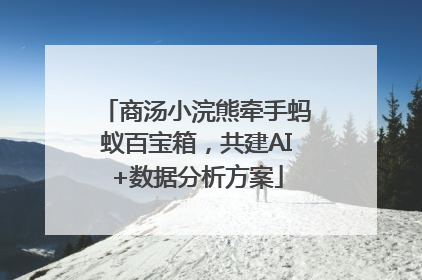 商汤小浣熊牵手蚂蚁百宝箱，共建AI+数据分析方案
