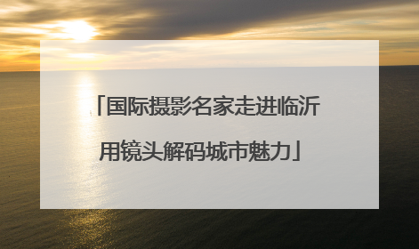 国际摄影名家走进临沂 用镜头解码城市魅力