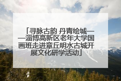 寻脉古韵 丹青绘城——淄博高新区老年大学国画班走进章丘明水古城开展文化研学活动