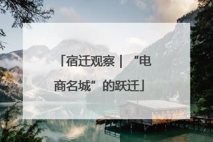 宿迁观察｜“电商名城”的跃迁