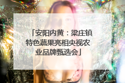 安阳内黄：梁庄镇特色蔬果亮相央视农业品牌甄选会