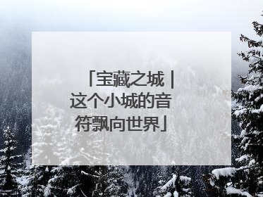 宝藏之城｜这个小城的音符飘向世界