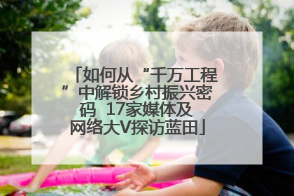 如何从“千万工程”中解锁乡村振兴密码  17家媒体及网络大V探访蓝田