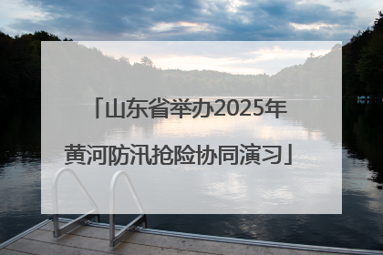 山东省举办2025年黄河防汛抢险协同演习