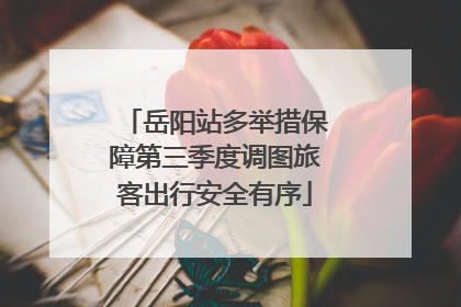 岳阳站多举措保障第三季度调图旅客出行安全有序