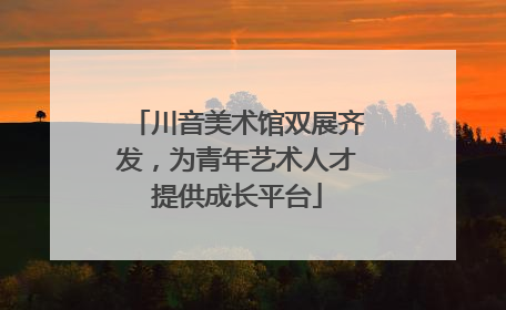 川音美术馆双展齐发，为青年艺术人才提供成长平台