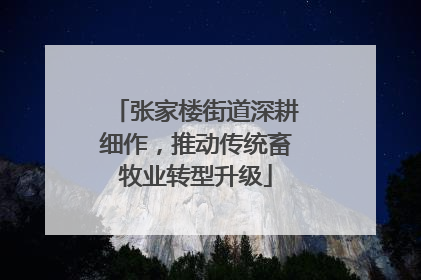 张家楼街道深耕细作，推动传统畜牧业转型升级