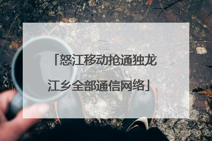 怒江移动抢通独龙江乡全部通信网络