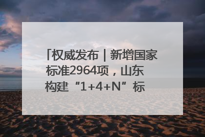 权威发布｜新增国家标准2964项，山东构建“1+4+N”标准化创新发展新格局
